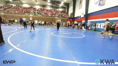 84 lbs Consi Of 4 - Bryce Harlin, Muskogee Rougher Youth Wrestling vs Noah Nicely, Morris Wrestling Association