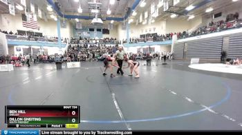 160 lbs Cons. Round 4 - Ben Hill, Shelley vs Dillon Gneiting, South Fremont