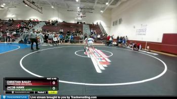 126 lbs Cons. Round 6 - Jacob Hawk, Thunder Basin High School vs Christian Bailey, Thunder Basin High School