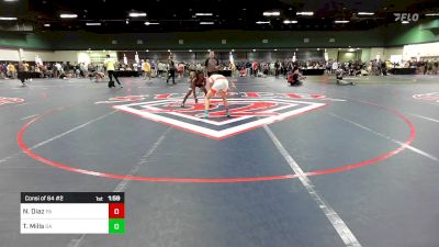 106 lbs Consi Of 64 #2 - Nico Diaz, PA vs Teequavious Mills, GA