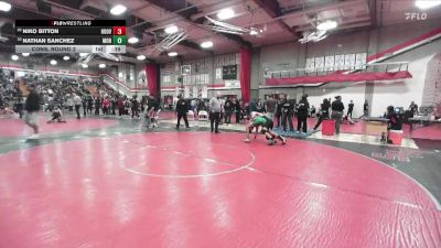 120 lbs Cons. Round 2 - Nathan Sanchez, Monrovia vs Niko Bitton, Hoover