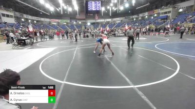 145 lbs Semifinal - Alaysia Ornelas, Eaglecrest vs Alyssa Cyrus, Chatfield WC