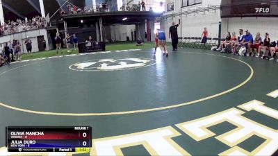 97 lbs Round 1 (6 Team) - Olivia Mancha, Virginia vs Julia Duro, New York