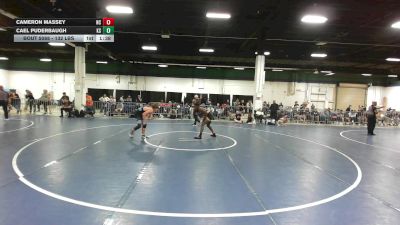 132 lbs Round Of 128 - Cameron Massey, NC vs Cael Puderbaugh, KS