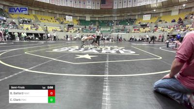 86 lbs Semifinal - Bentley Ballard, Panther Youth Wrestling-CPR vs Channing Clark, Prairie Grove Youth Wrestling