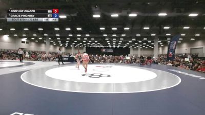 170 lbs Cons. Sub-semis - Gracie Pinckney, McDominate Training Center vs Addeline Graser, Nebraska Wrestling Academy