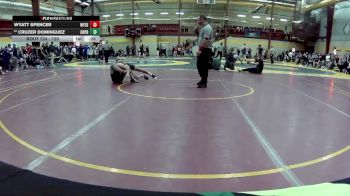 120 lbs Cons. Round 5 - Cruzer Dominguez, Creighton Prep vs Wyatt Spencer, Wyoming Seminary (PA)