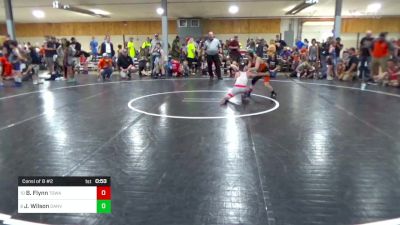 80 lbs Consi Of 8 #2 - Bentley Flynn, Towanda vs Johnie Wilson, Danville