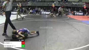 49 lbs Consi Of 4 - Braxten Giedd, Legend Of Gold vs Will Webster Jr, Bryan Youth Wrestling
