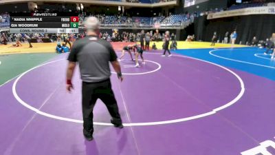 5A 114 lbs Cons. Round 2 - Nadia Whipple, Friendswood vs Gia Woodrum, Midlothian