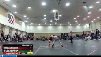 113 lbs Champ. Round 1 - Ayden Bollinger, Delta Wrestling Club Inc. vs Keegan Dresslar, Southport Wrestling Club