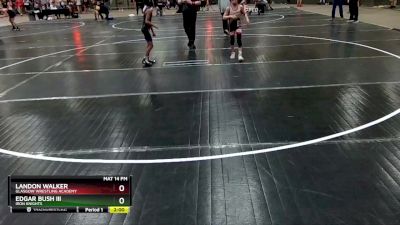 70 lbs Quarterfinal - Edgar Bush Iii, Iron Knights vs Landon Walker, Glasgow Wrestling Academy