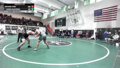 285 lbs Champ. Round 2 - James Saavedra, Schurr vs Michael Pina, Damien