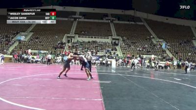 7A 285 lbs Cons. Round 3 - Wesley Sandefur, Fairhope vs Jacob Ortiz, Enterprise HS