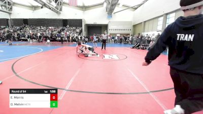 184-H lbs Round Of 64 - Elliot Morris, . vs Dylan Melvin, MetroWest United Wrestling Club