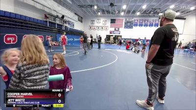 98-108 lbs Round 2 - Cooper Marvel, Eastside United vs Jett Bretz, Natrona Colts Wrestling Club