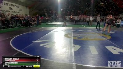 2A 145 lbs Cons. Round 2 - James Meyer, Valley vs Tanner Cagle, Nampa Christian