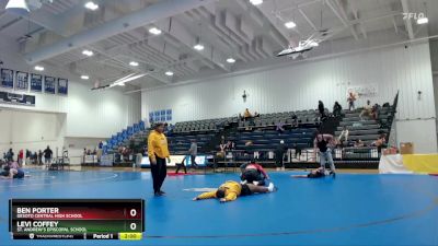 106 lbs Champ. Round 1 - Ben Porter, Desoto Central High School vs Levi Coffey, St. Andrew`s Episcopal School