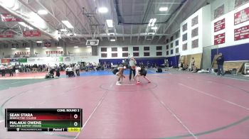 174 lbs Cons. Round 2 - Sean Stara, Benedictine College vs Malakai Owens, Wayland Baptist (Texas)