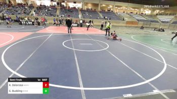 65 lbs Semifinal - Kasseus Delarosa, Mayhem vs Colby Dudding, Randal Youth WC