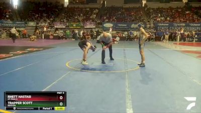 D 1 113 lbs Champ. Round 1 - Rhett Nastasi, St. Paul`s vs Trapper Scott, Benton