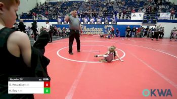 43 lbs Round Of 32 - Garrett Kuczajda, Blue Devil Wrestling vs Kutter Gay, Blackwell Wrestling Club