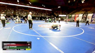 132 Class 2 lbs Champ. Round 1 - Carter Kempker, Blair Oaks vs Watson Azdell, Mexico