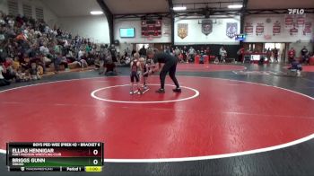 Bracket 6 lbs Round 4 - Ellias Hennigar, Fort Madison Wrestling Club vs Briggs Gunn, WBNDD