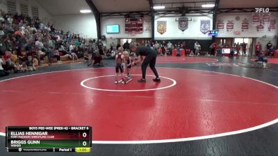 Bracket 6 lbs Round 4 - Ellias Hennigar, Fort Madison Wrestling Club vs Briggs Gunn, WBNDD