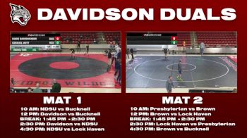 125 lbs Finals (2 Team) - Kade Davidheiser, Bucknell vs Ezekiel Witt, North Dakota State