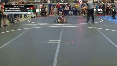50 lbs Champ. Round 1 - Loftynn Malcolm, Lady Warrior Wrestling Club vs Ronayah Robinson, KENMORE