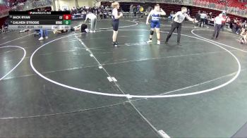 160 lbs Cons. Round 3 - Calhen Strode, Wood River Wrestling Club vs Jack Ryan, Central Valley