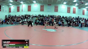 100 lbs Quarterfinal - Marlee Herbert, Marlington vs Luci Hess, Crestwood