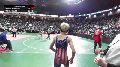 102 lbs Cons. Round 2 - Daniel Rodgers, AWC1 vs Teige Haller, WAD1