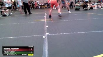 200 lbs Quarterfinals (8 Team) - Noah Mathis, MO Outlaws Gold vs Rhodes Molendia, Elite Athletic Club