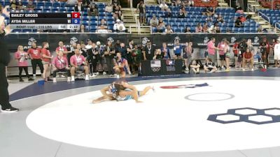 110 lbs Champ. Rd Of 32 - Bailey Gross, Washington vs Ayda Miller, Wisconsin