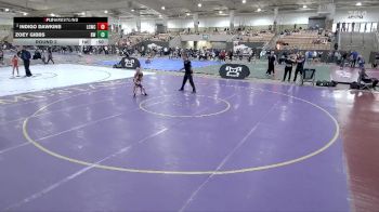 50 lbs Round 2 - Indigo Dawkins, Lawrence County Wrestling Club vs Zoey Gibbs, Blackman Wrestling