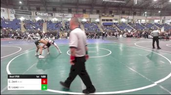 126 lbs Semifinal - Corbin Zent, Black Hills Wr Acd vs Deven Lopez, Duran Elite