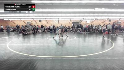 85 lbs Round Of 16 - Benjamin Huska, Latrobe vs Bo Kahmar, Milford