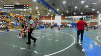 138 lbs Cons. Round 2 - Adrian Drouin, Harvard-Westlake vs Richard Rojas, Warren