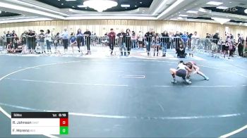 58 lbs 5th Place - Ryddik Johnson, Eastern Oregon Elite vs Fitz Moreno, Red Wave WC