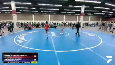 106 lbs Round 2 - Naima Rodriguez Boles, All American Wrestling Club vs Savannah Jordan, Coyote Wrestling Club