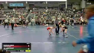 55 lbs Champ. Round 1 - Bo Brecount, DC Elite vs Hudson Broz, Nebraska Boyz