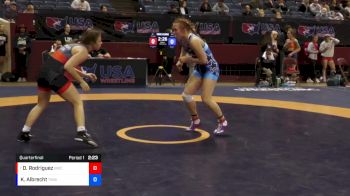 68 lbs Quarterfinal - Destiny Rodriguez, Bearcat Wrestling Club vs Kaylynn Albrecht, Titan Mercury Wrestling Club (TMWC)