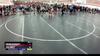 106 lbs 1st Place Match - Cruzer Dominguez, MWC Wrestling Academy vs Tate Abbott, Big Red Wrestling