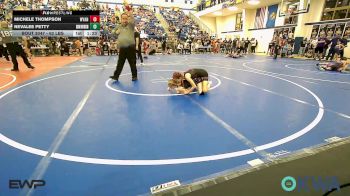 62 lbs Rr Rnd 2 - Michele Thompson, Wyandotte Youth Wrestling vs Nevalee Petty, Skiatook Youth Wrestling