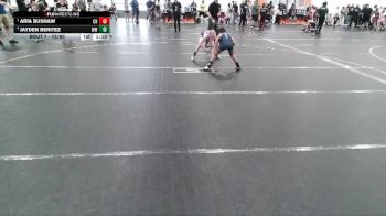75/80 Round 1 - Aria Bushaw, Carolina Reapers vs Jayden Benitez, West Wateree Wrestling Club