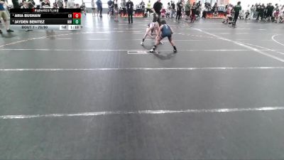 75/80 Round 1 - Aria Bushaw, Carolina Reapers vs Jayden Benitez, West Wateree Wrestling Club