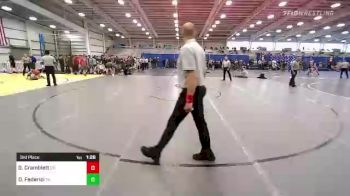 160 lbs 3rd Place - Gunner Cramblett, OH vs Dominic Federici, PA