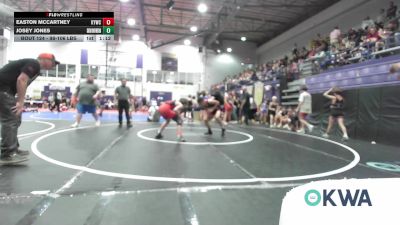 98-106 lbs Rr Rnd 2 - Easton McCartney, Kiefer Youth Wrestling Club vs Josey Jones, Skiatook Youth Wrestling